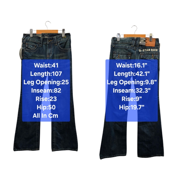 BNWTT G-Star Raw Seafarer Low Loose Boot-Cut Jeans Size M - Picture 3 of 8